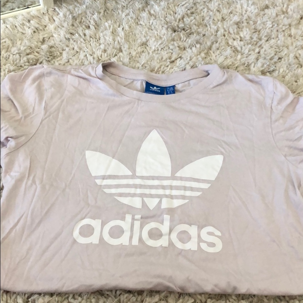 Adidas light purple shirt